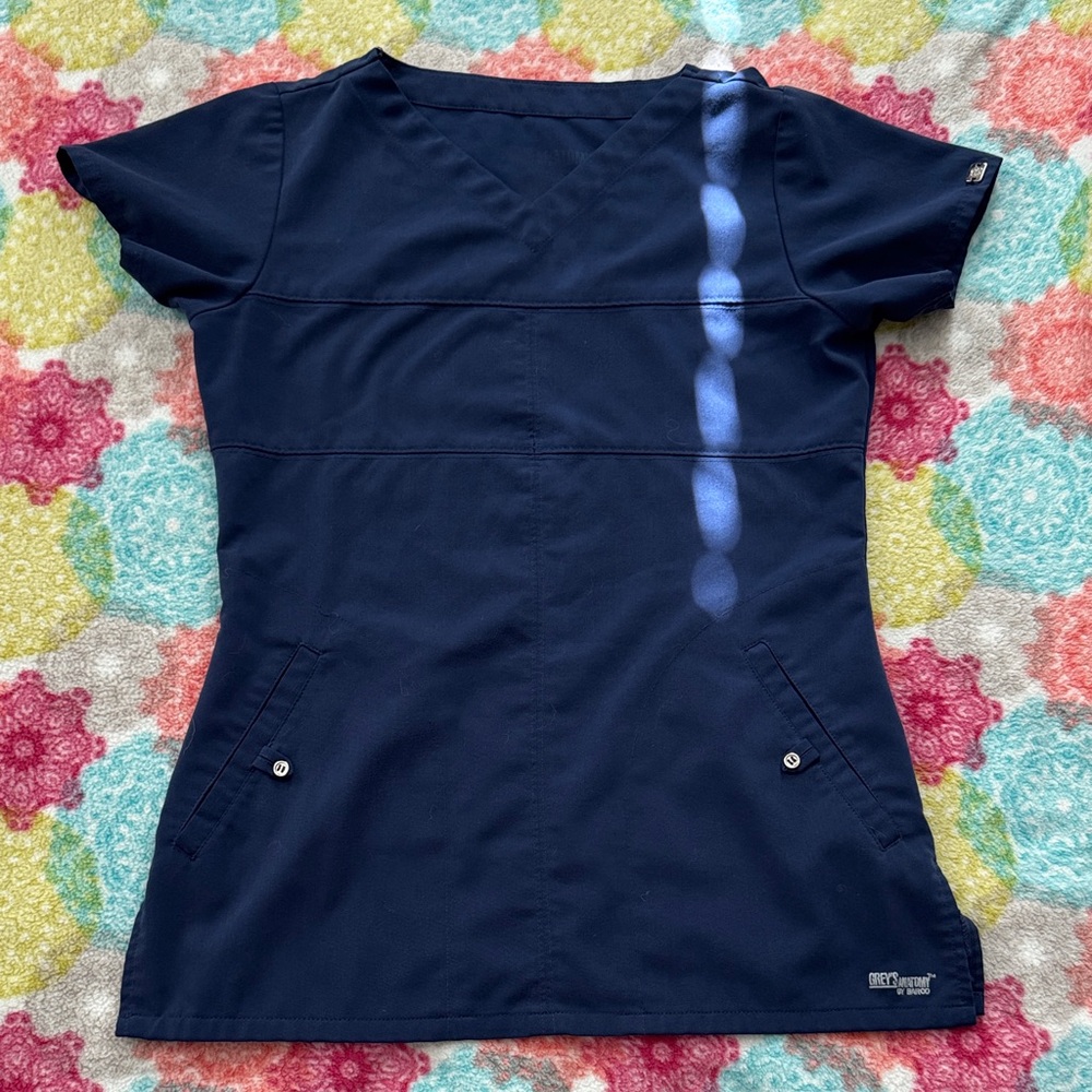 Grey's Anatomy Women's Navy Scub Top